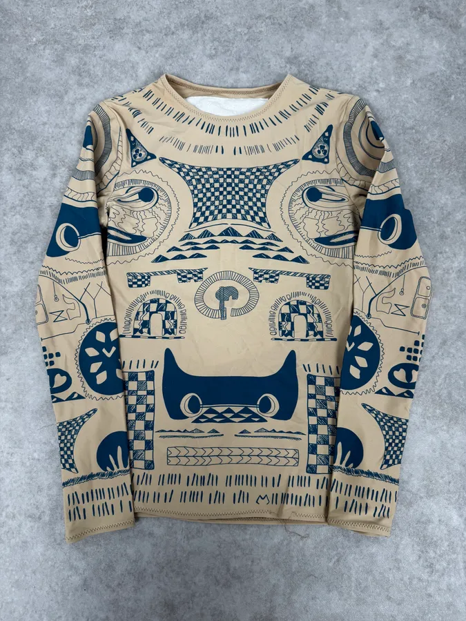 Maison Margiela H&M Tatoo Mesh Top - Image 3