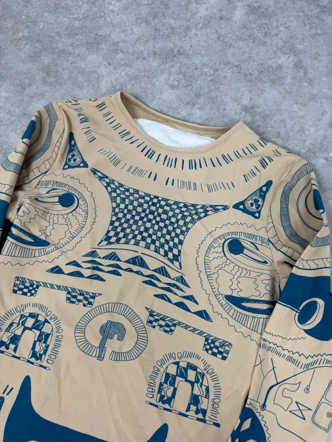 Maison Margiela H&M Tatoo Mesh Top - Image 5