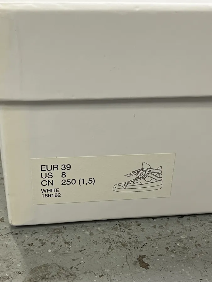 Maison Margiela H&M White High Sneakers - Image 11