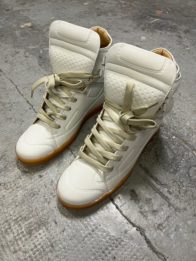 Maison Margiela H&M White High Sneakers - Image 3