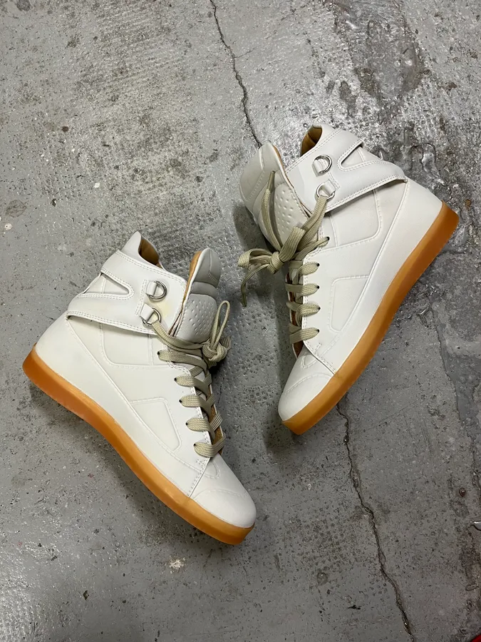 Maison Margiela H&M White High Sneakers - Image 5