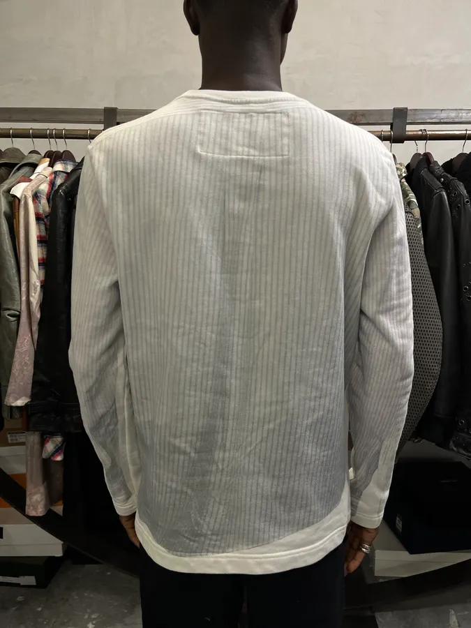 Maison Margiela H&M White Trompe L’oeil Shirt Sweater - Image 4