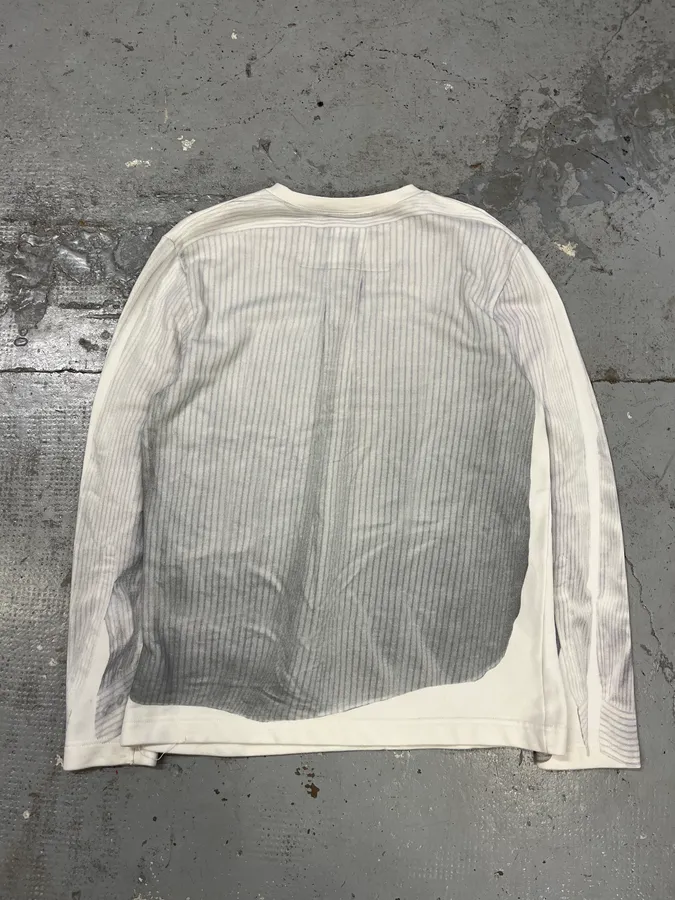 Maison Margiela H&M White Trompe L’oeil Shirt Sweater - Image 7