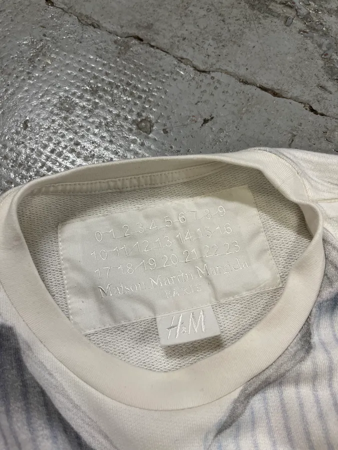 Maison Margiela H&M White Trompe L’oeil Shirt Sweater - Image 8