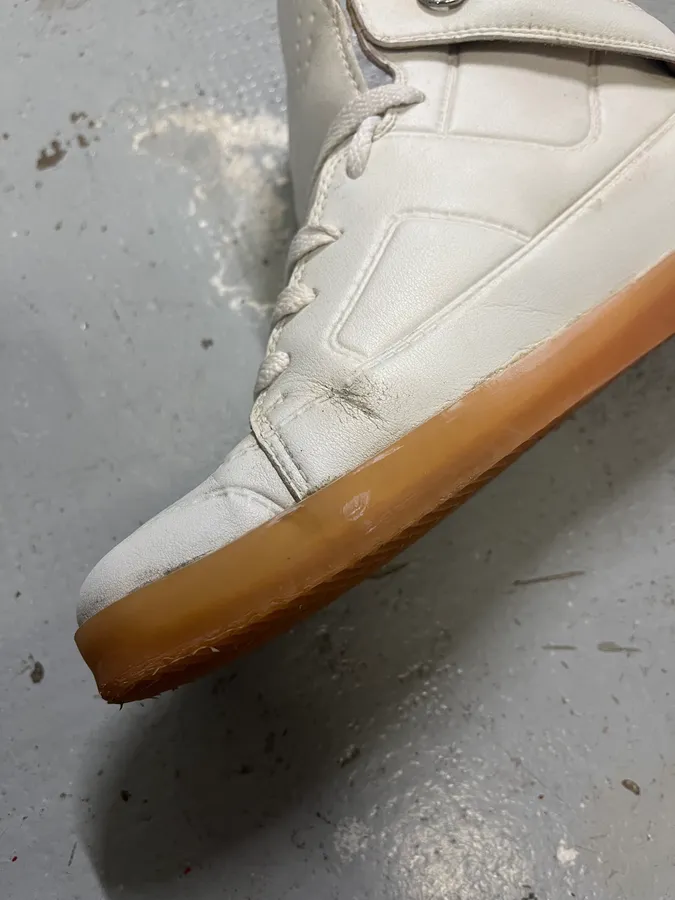 Maison Margiela H&M Gum White High Sneakers - Image 11