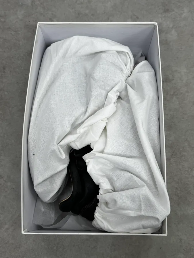 Maison Margiela Replica Brown & Black Leather Velcro High Sneakers - Image 9