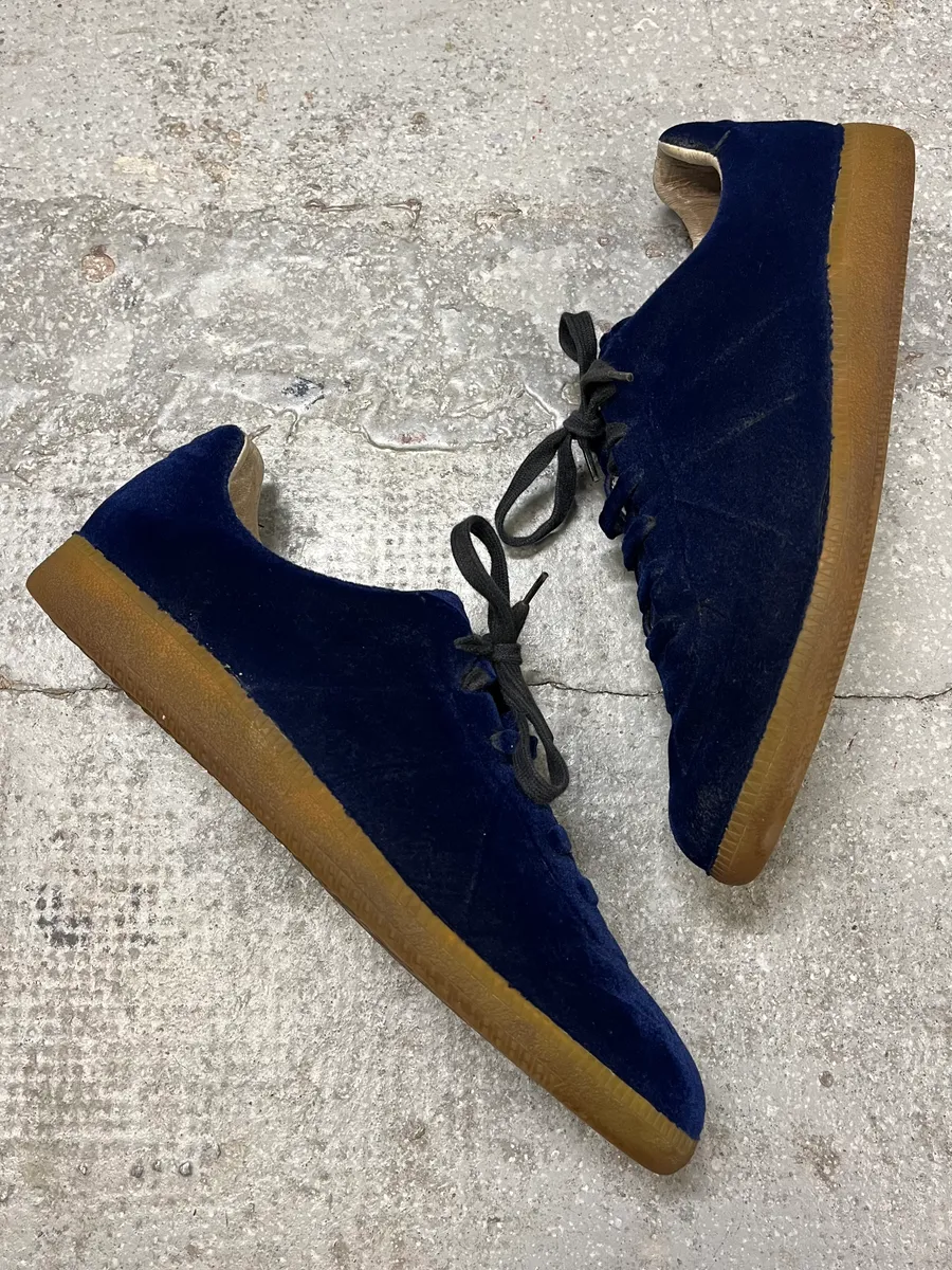 Maison Margiela Replica Gats Plushed Navy Shoes - Image 4