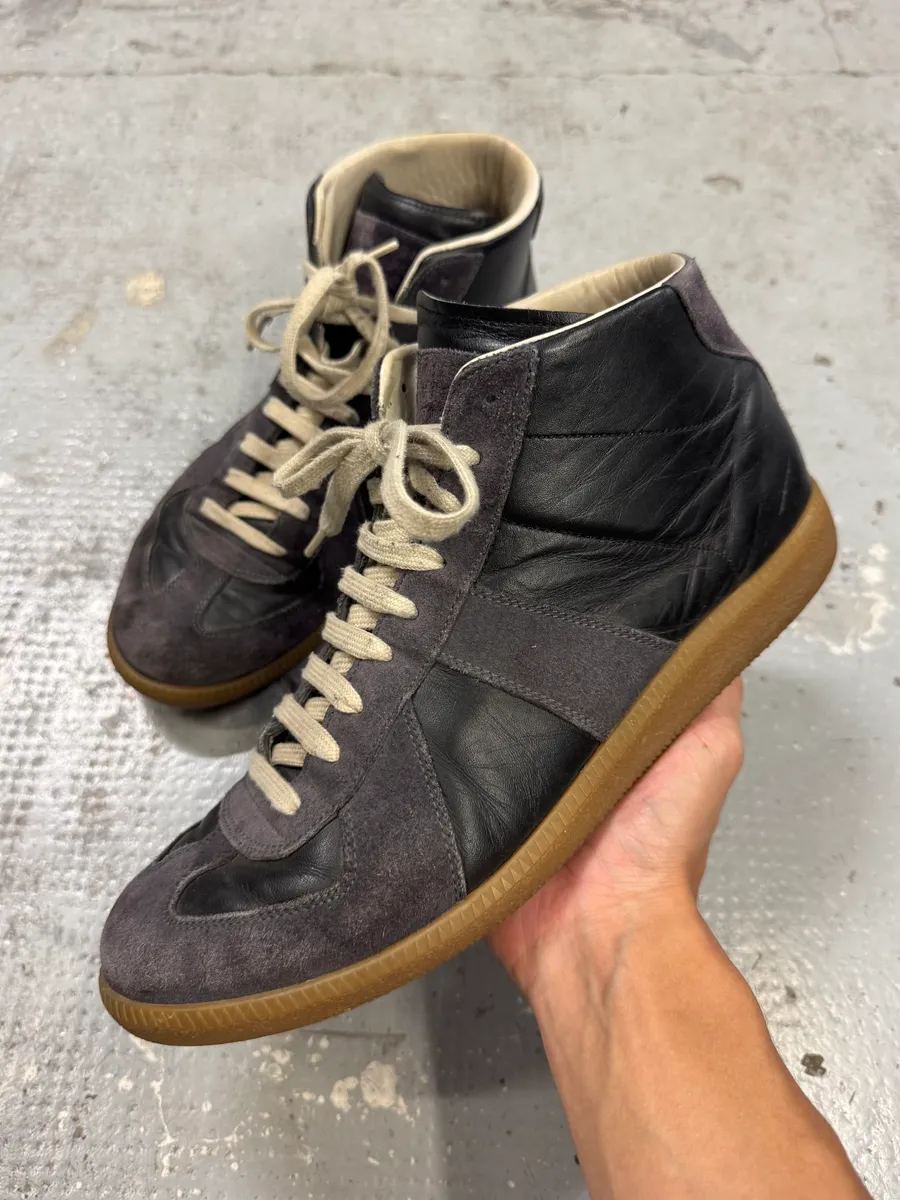 Maison Margiela Replica Two Tone Black High Gum Sneakers