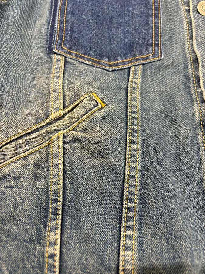 Maison Margiela Reworked Sleeveless Denim Jacket - Image 8