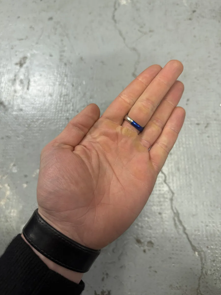 Maison Margiela Two Tone Silver Blue Ring - Image 7