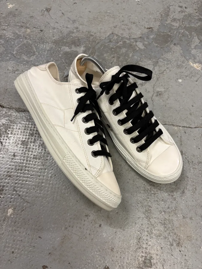 Maison Margiela White Army Low Shoes - Image 5