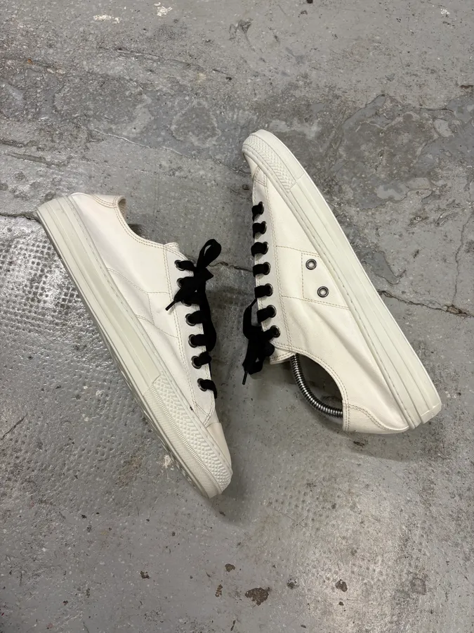 Maison Margiela White Army Low Shoes - Image 6