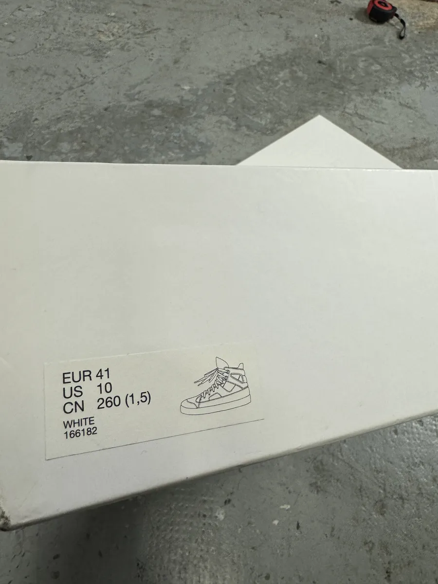 Maison Margiela White High Leather Shoes - Image 9