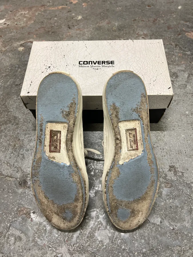 Maison Margiela x Converse Cracked Paint White - Image 5
