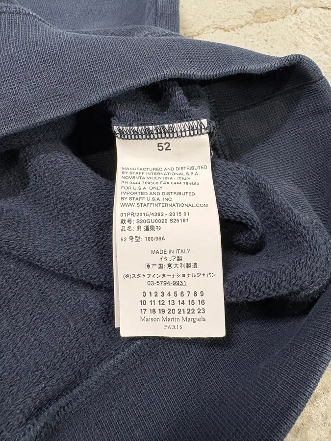 Maison Martin Margiela Navy Crewneck Sweater - Image 8