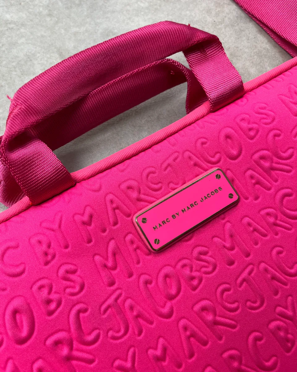 Marc by Marc Jacobs Fuchsia Laptop Bag - Image 5