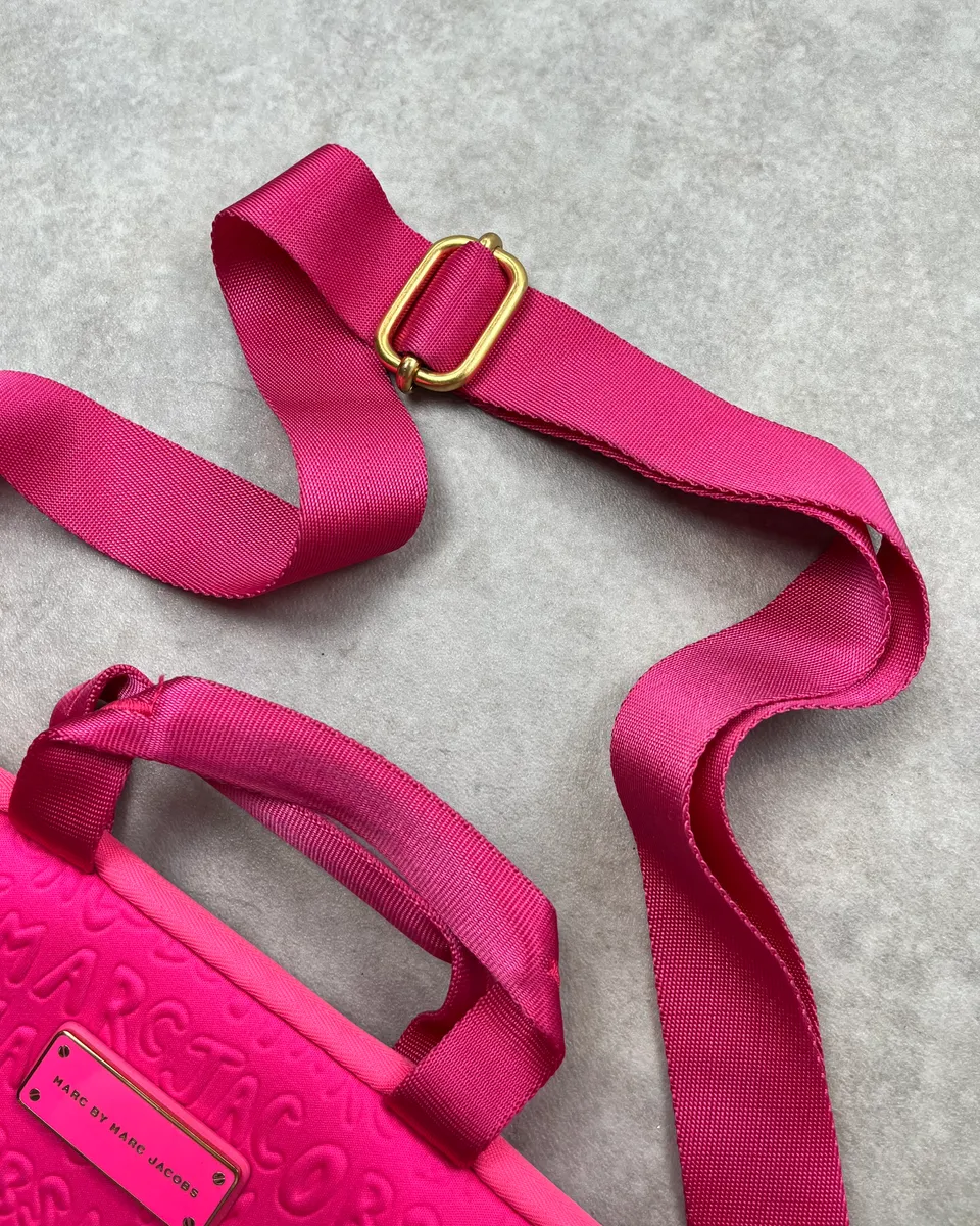 Marc by Marc Jacobs Fuchsia Laptop Bag - Image 6