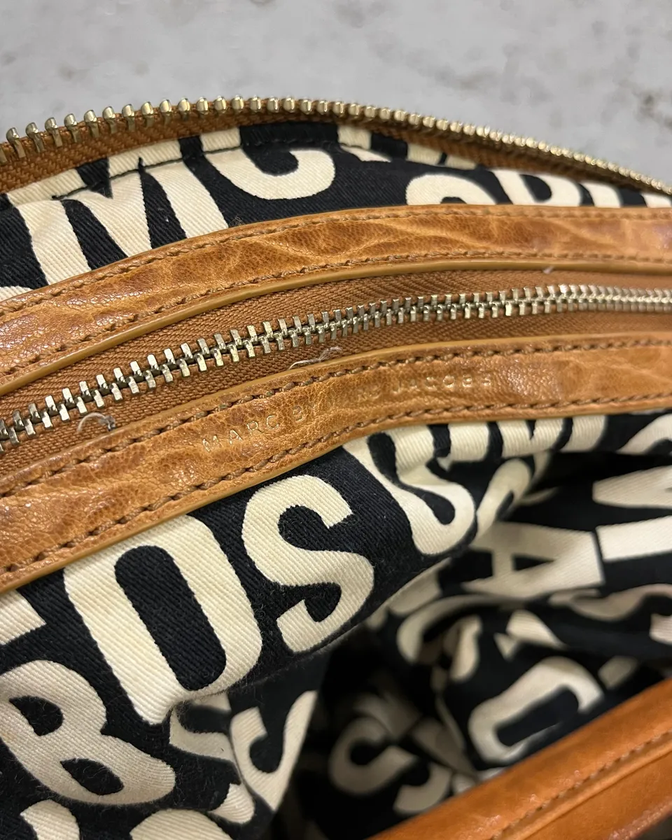 Marc Jacobs Camel Leather Multi-Zip Handle Bag - Image 10