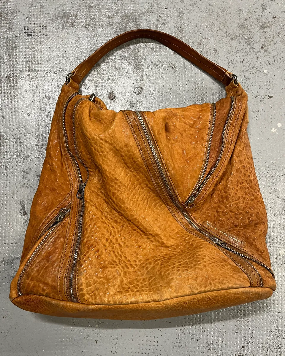 Marc Jacobs Camel Leather Multi-Zip Handle Bag - Image 2