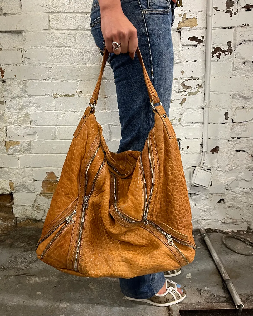 Marc Jacobs Camel Leather Multi-Zip Handle Bag - Image 3
