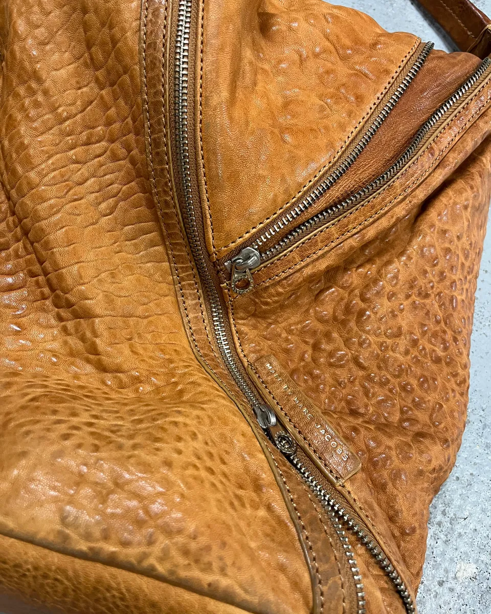 Marc Jacobs Camel Leather Multi-Zip Handle Bag - Image 8