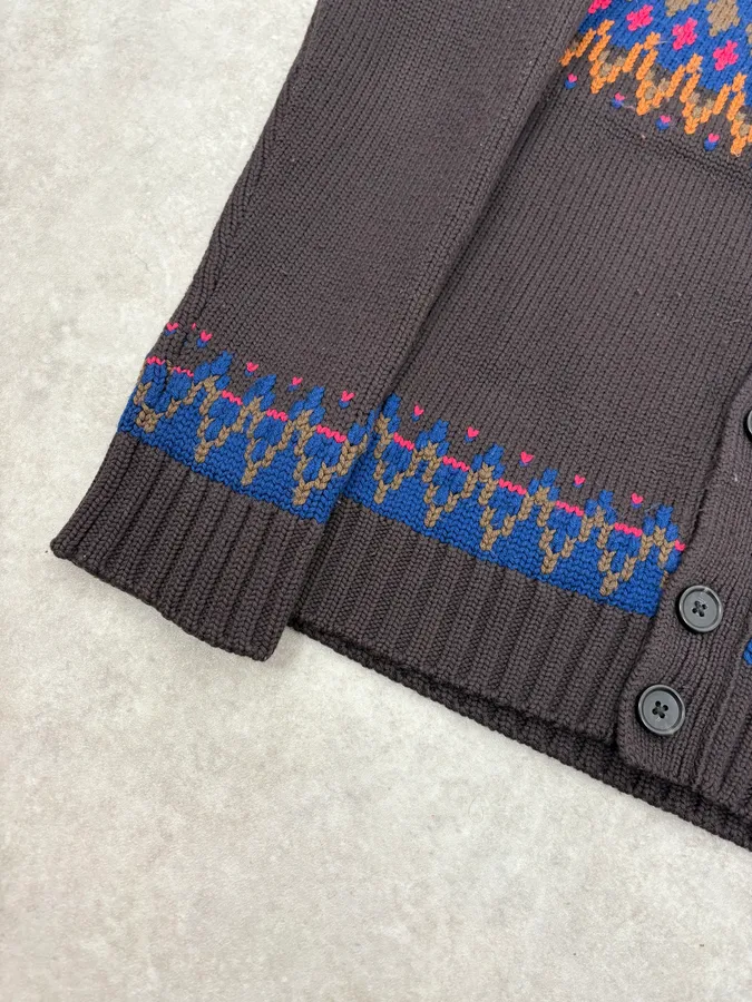 Marc Jacobs Colorful Brown Wool Cardigan - Image 8