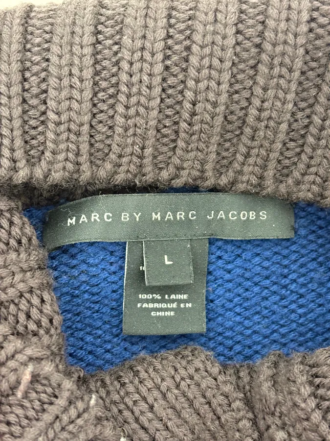 Marc Jacobs Colorful Brown Wool Cardigan - Image 9