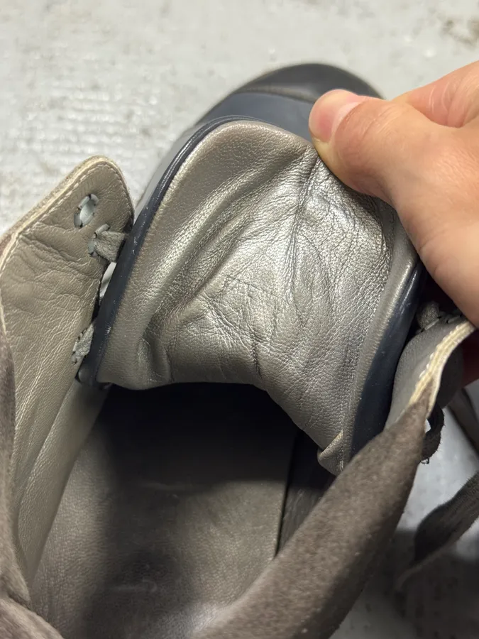 Marc Jacobs Grey Leather Gum High Sneakers - Image 5
