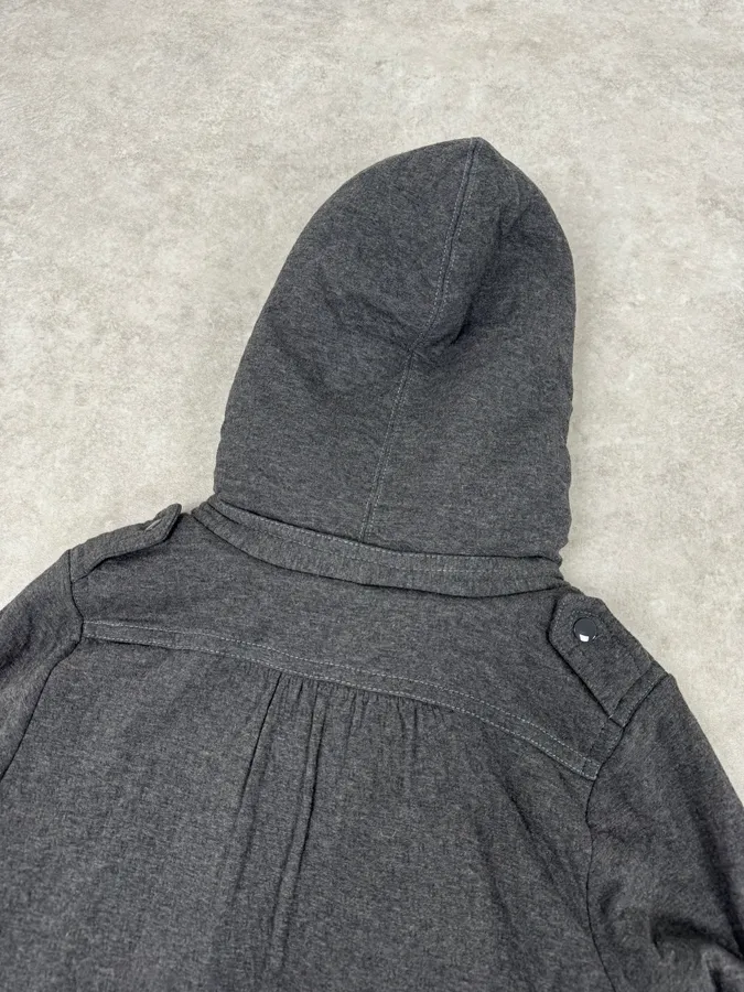 Marc Jacobs Grey Napoleon Fur Buttoned Hooded Sweater - Image 7