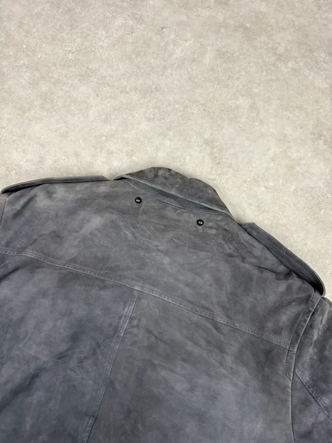 Marc Jacobs Grey Suede Leather Premium Jacket - Image 6