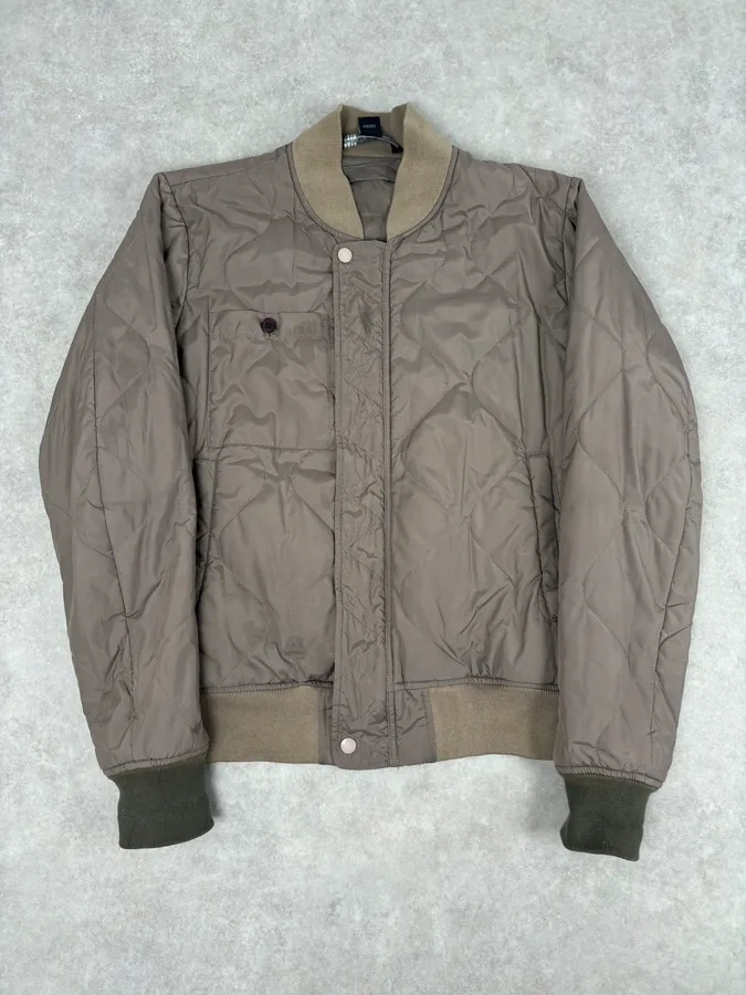 Marc Jacobs Reversible Beige Nylon Quilted Bomber Jacket - Image 2