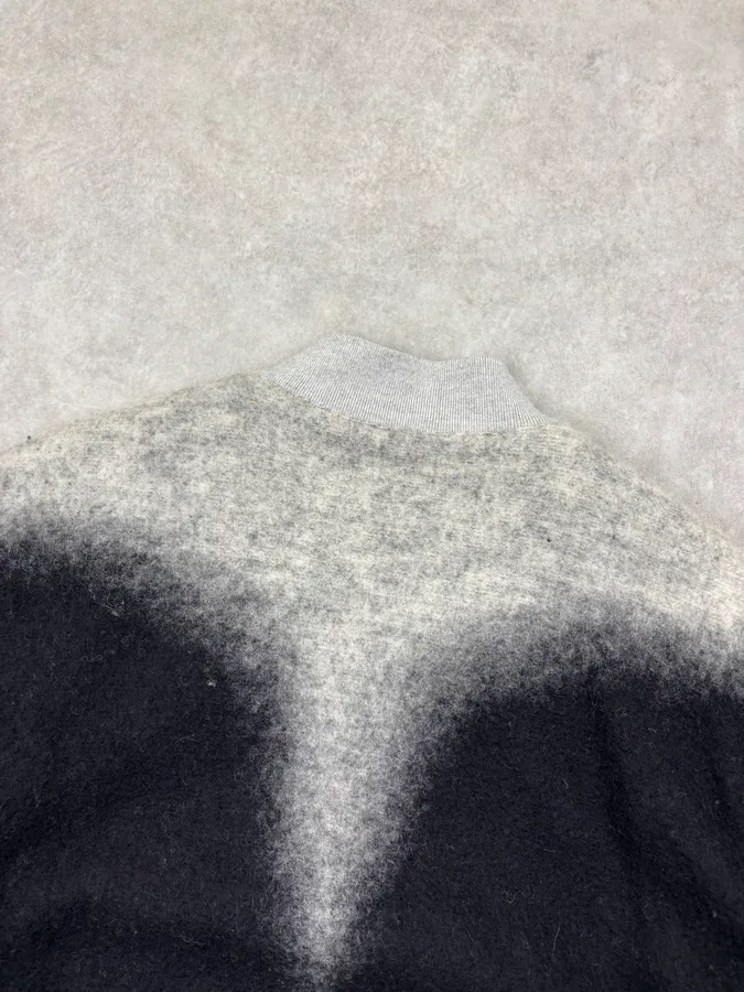 Marcelo Burlon Black & Grey Wool Bomber Jacket - Image 6