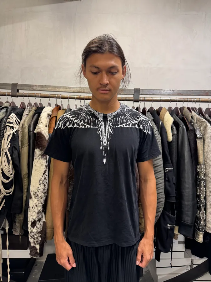 Marcelo Burlon White Wings Black T-Shirt - Image 2