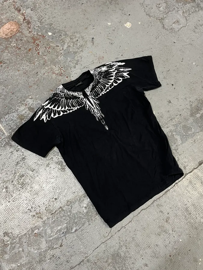 Marcelo Burlon White Wings Black T-Shirt - Image 4