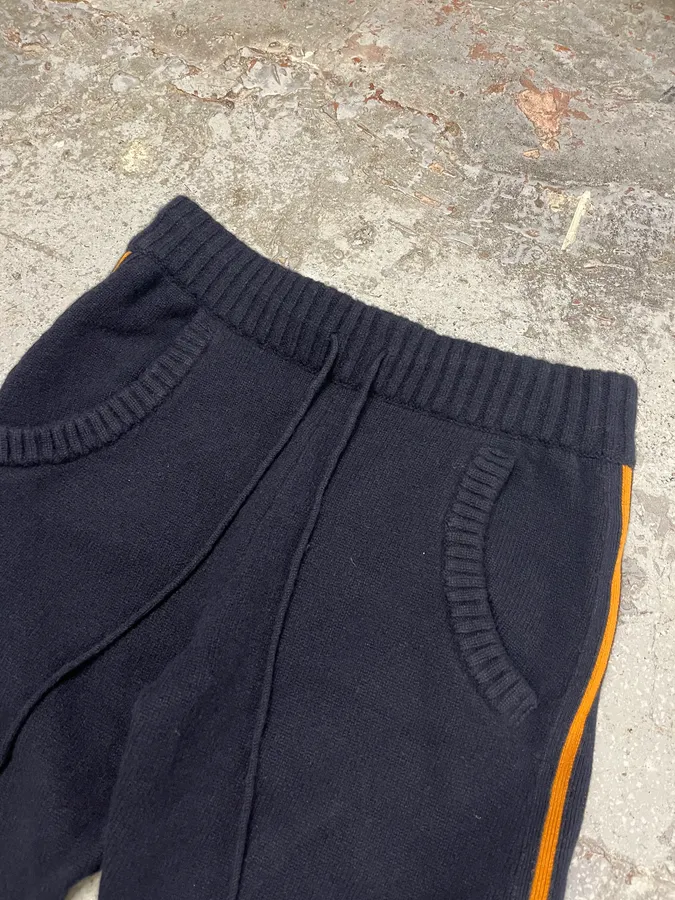 Margiela Navy Orange Line Wool Jogging - Image 6