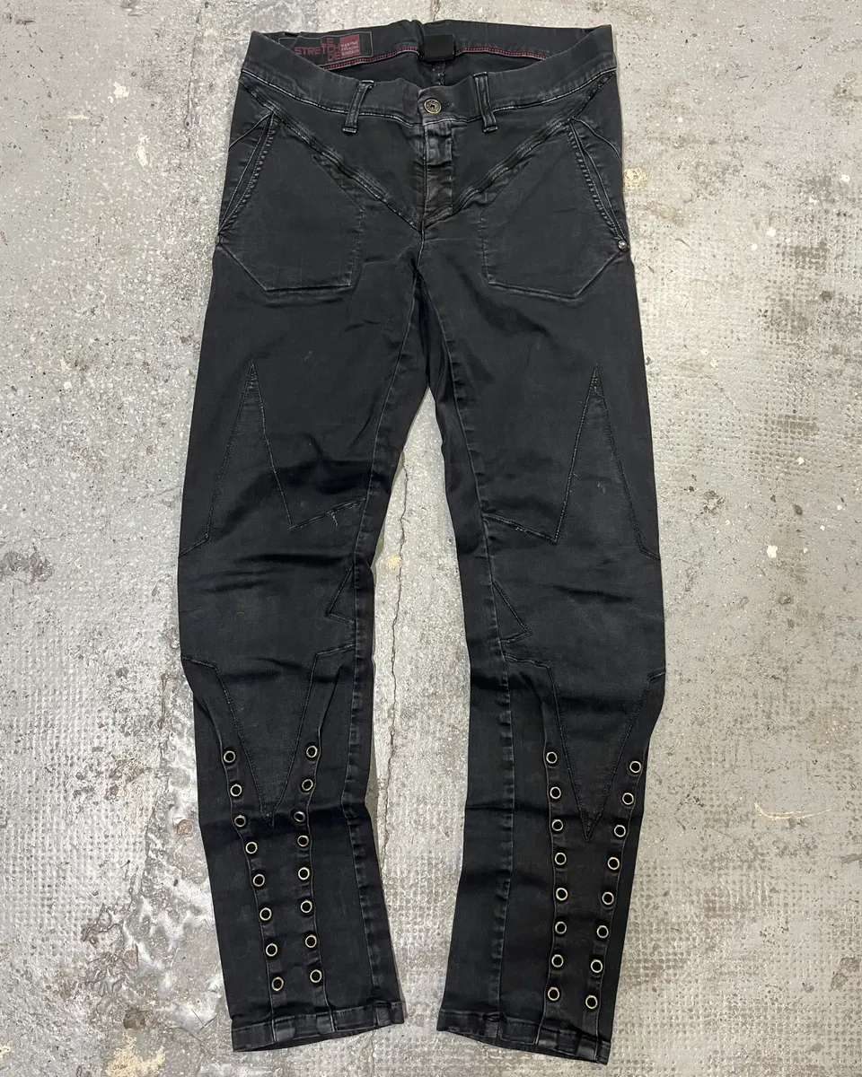 Marithé + François Girbaud Dark Eyeled Denim Jeans