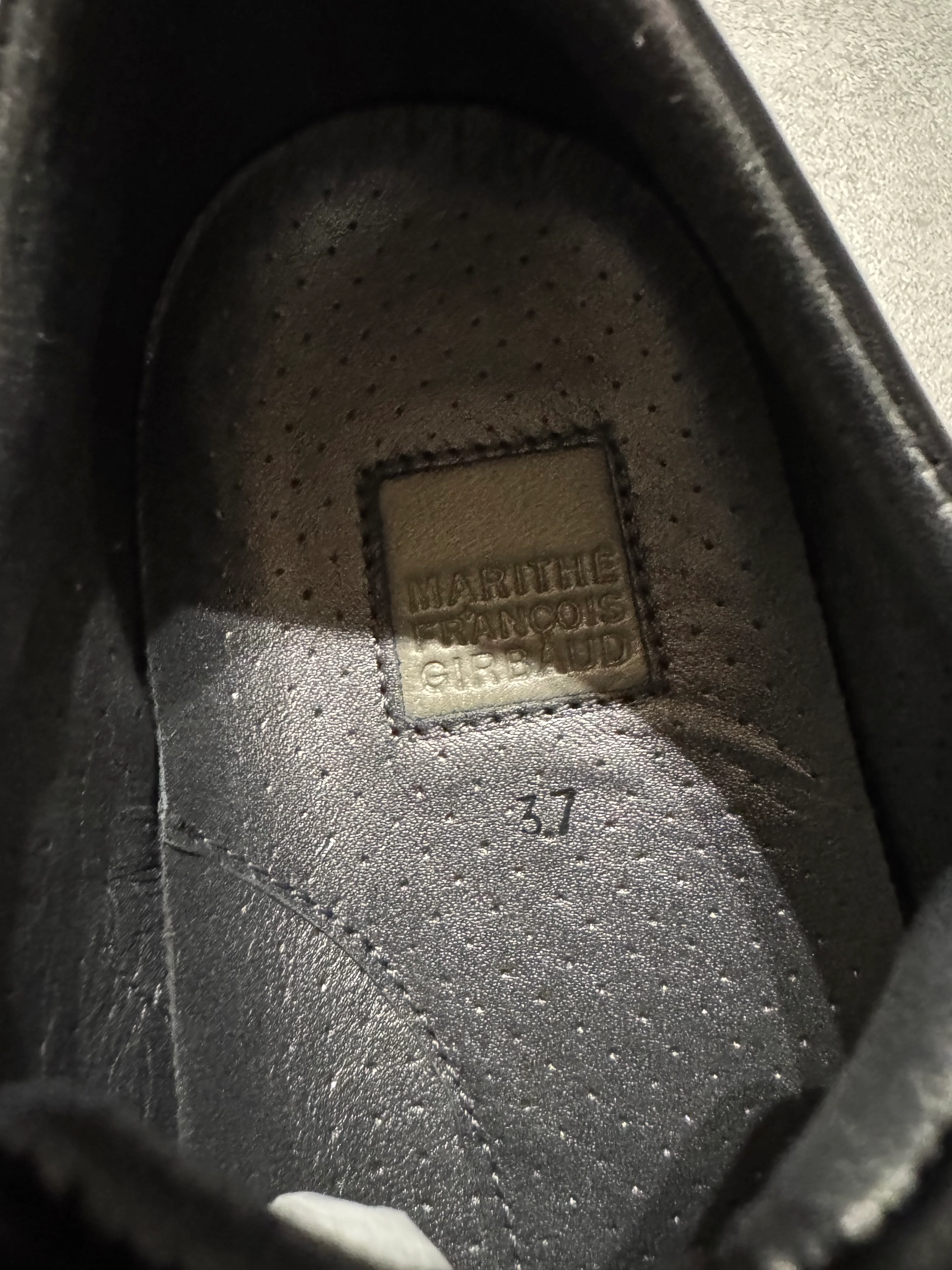 Marithé + François Girbaud Oreo Moto Leather Sneakers - Image 6