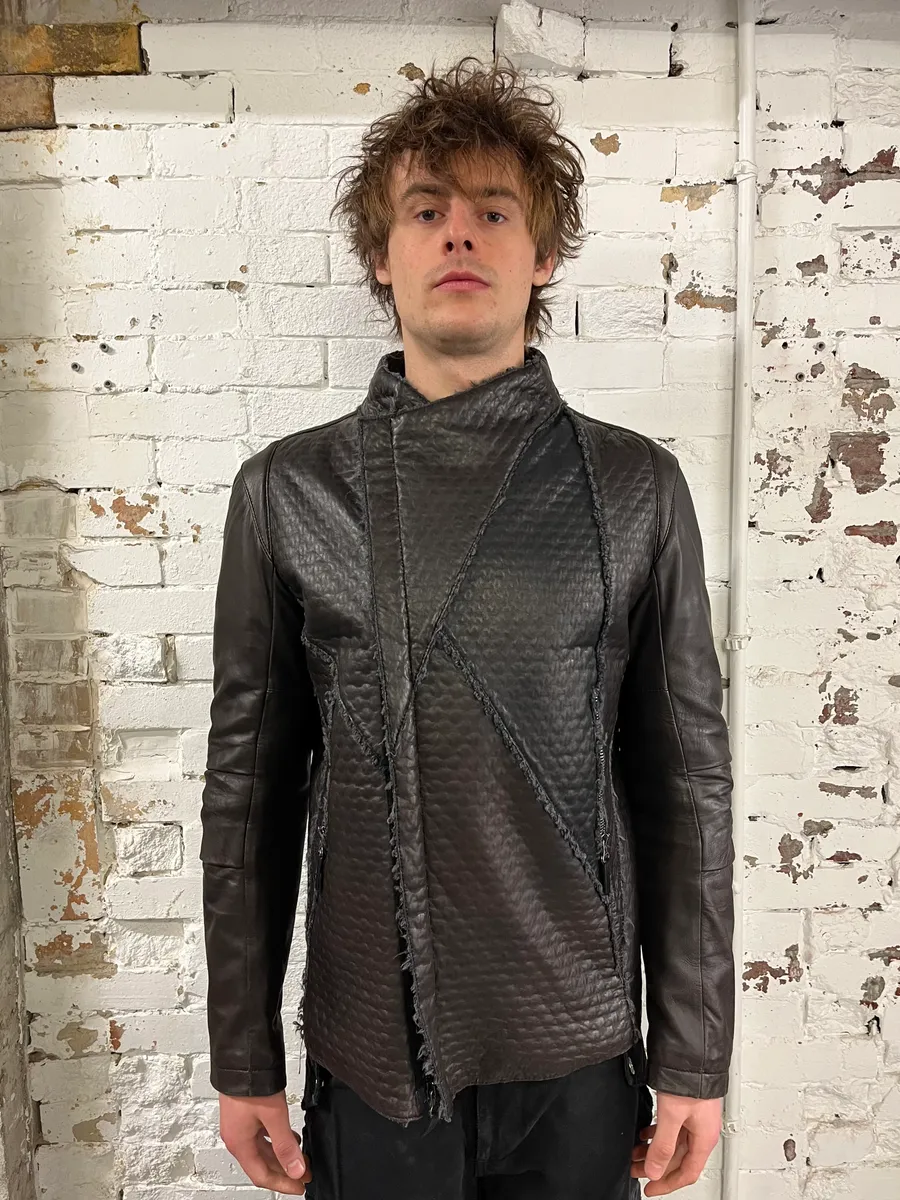 Marithé + François Girbaud Avant-Garde Brown Optimum Rocker Jacket