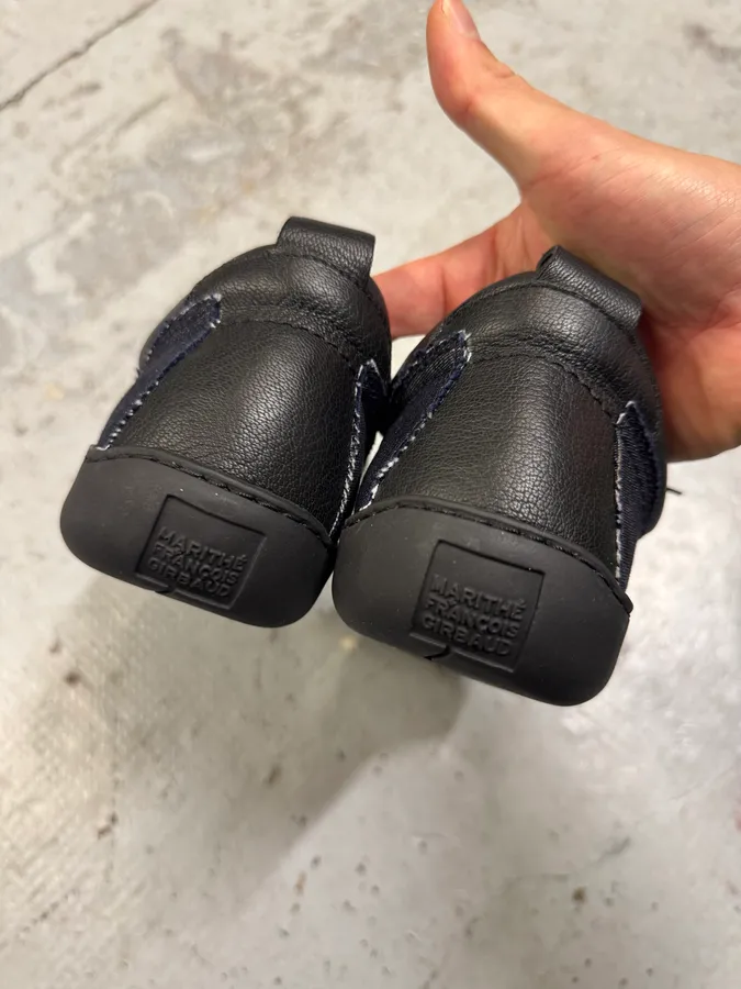 Marithé François Girbaud Leather Denim Brut Low Top Sneakers - Image 7