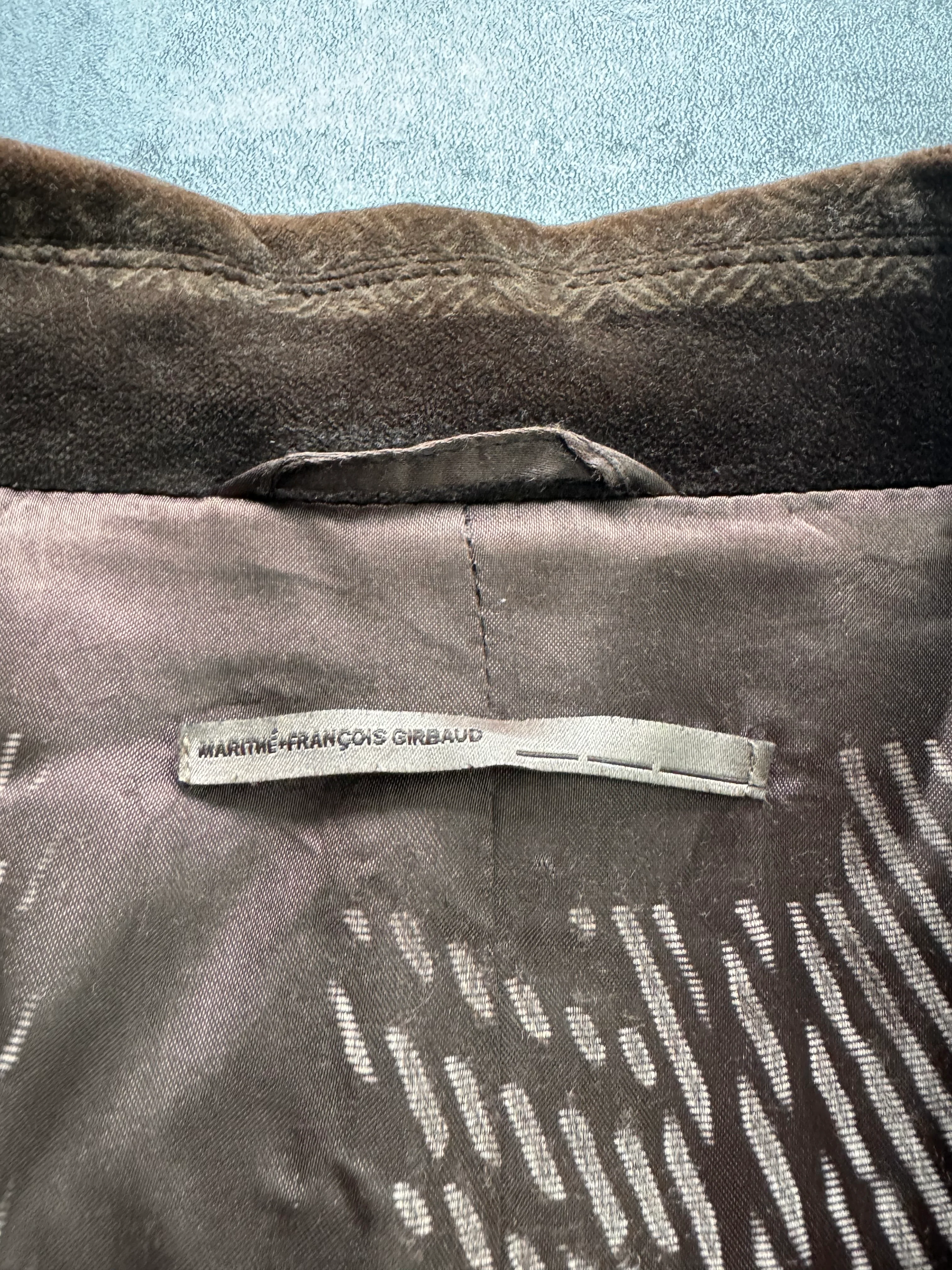 Marithé+ François Girbaud Skyscraper Brown Suit Coat (L) - Image 5
