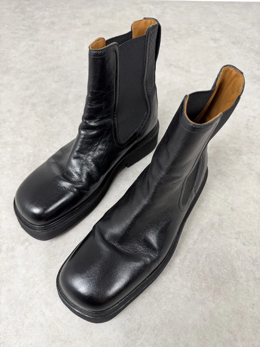 Marni Black Premium Leather Boots - Image 10