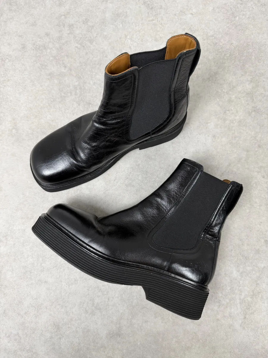 Marni Black Premium Leather Boots - Image 3