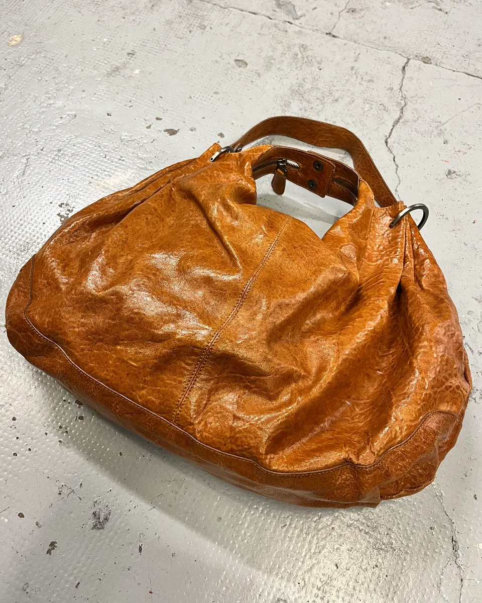 Marni Brown Cognac Hobo Leather Bag - Image 4