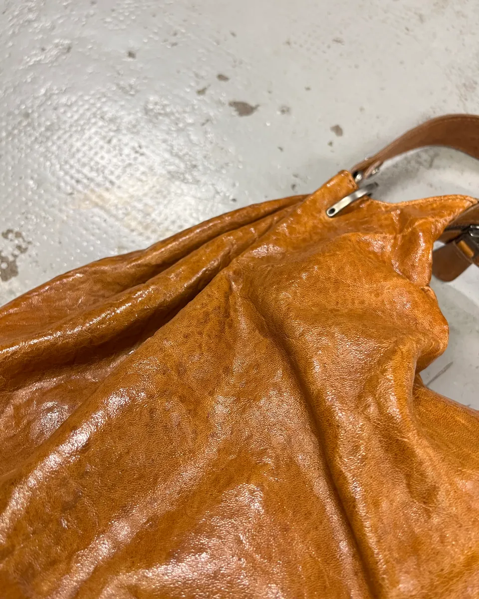 Marni Brown Cognac Hobo Leather Bag - Image 6