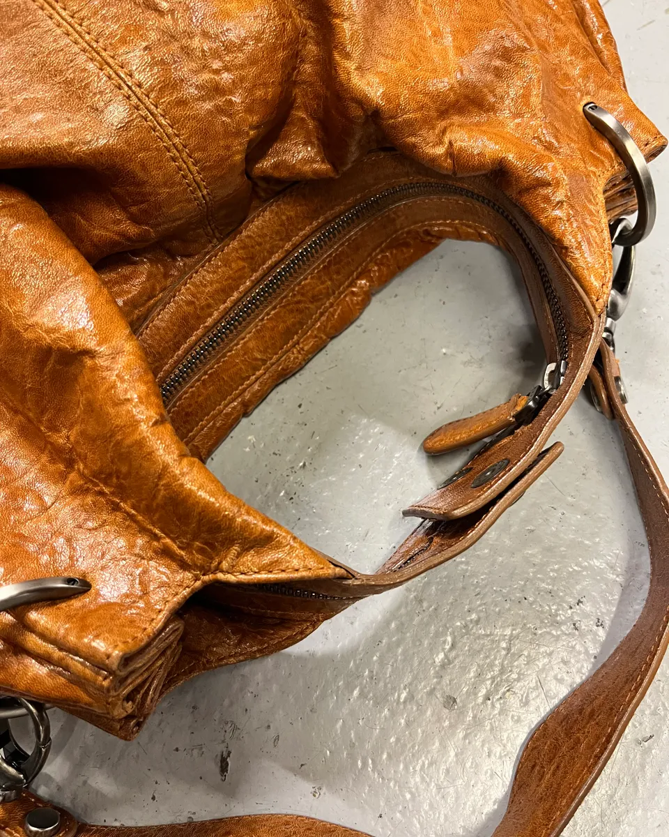 Marni Brown Cognac Hobo Leather Bag - Image 8