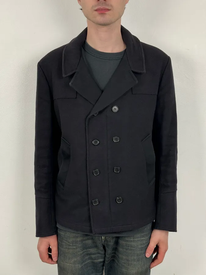 Marni Navy Wool Classy Officer Jacket - Image 2