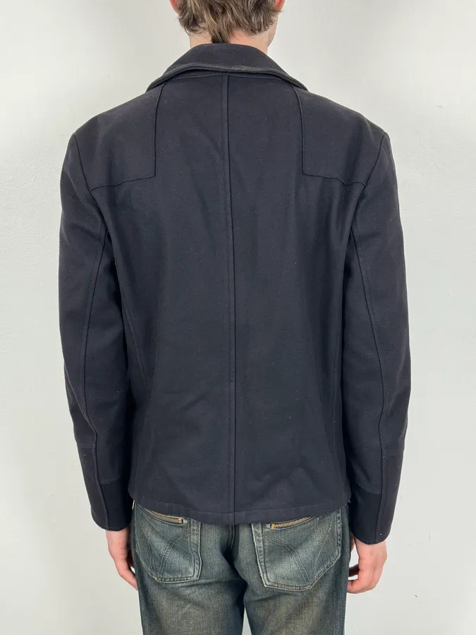 Marni Navy Wool Classy Officer Jacket - Image 3