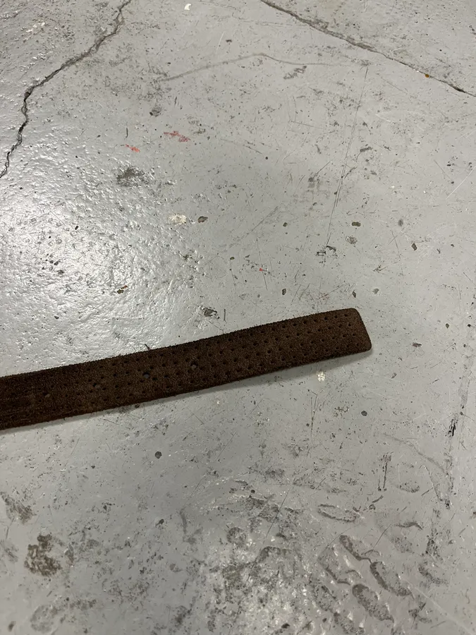 Massimo Rebecchi Brown Suede Leather Belt - Image 7