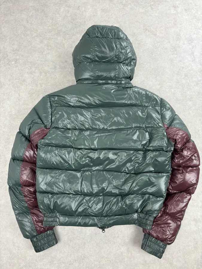 Massimo Rebecchi Green & Bordeaux Extra Hooded Puffer Jacket - Image 5