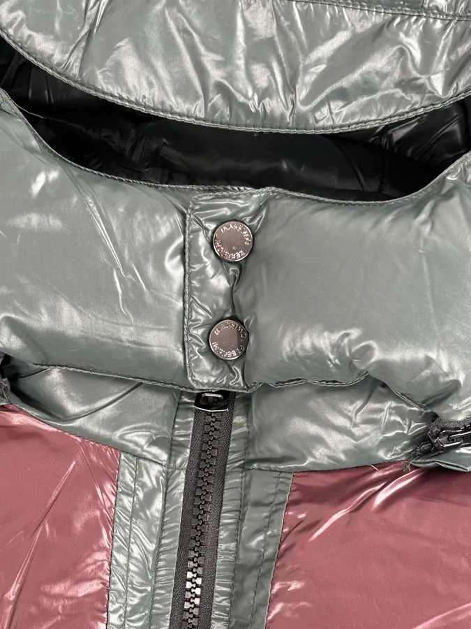 Massimo Rebecchi Green & Bordeaux Extra Hooded Puffer Jacket - Image 8